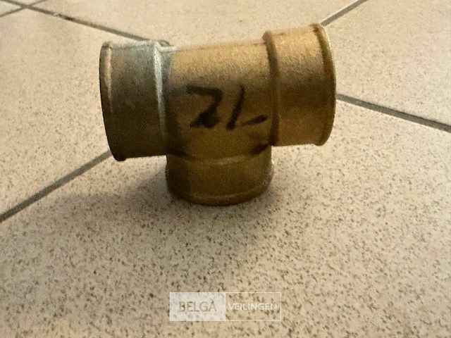 Koperen t-stukken - afbeelding 1 van  2