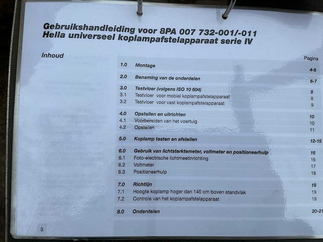 Koplamp afstel apparaat - afbeelding 6 van  6