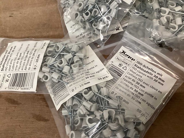 Kopp kabelclips 7-10 mm, zak 50 stuks (34x) - afbeelding 1 van  4