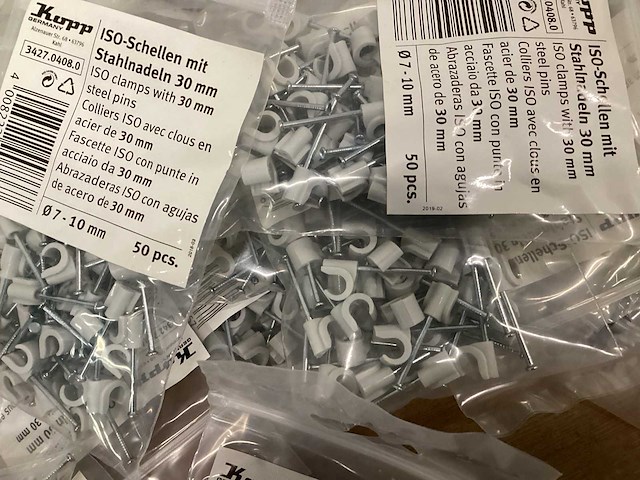 Kopp kabelclips 7-10 mm, zak 50 stuks (34x) - afbeelding 3 van  4
