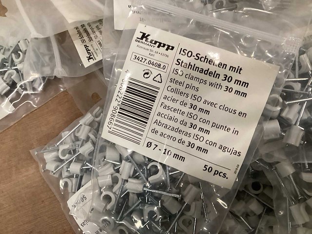 Kopp kabelclips 7-10 mm, zak 50 stuks (34x) - afbeelding 4 van  4