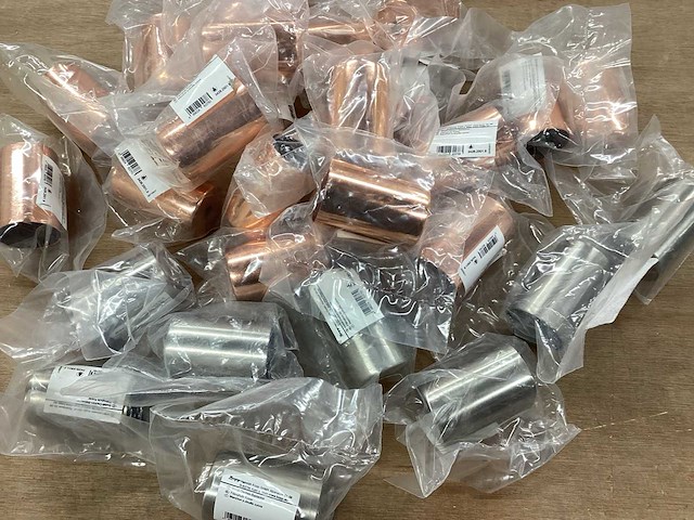 Kopp mix kavel fittinghuis rvs en koper (28x) - afbeelding 1 van  4