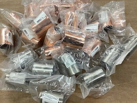 Kopp mix kavel fittinghuis rvs en koper (28x) - afbeelding 1 van  4