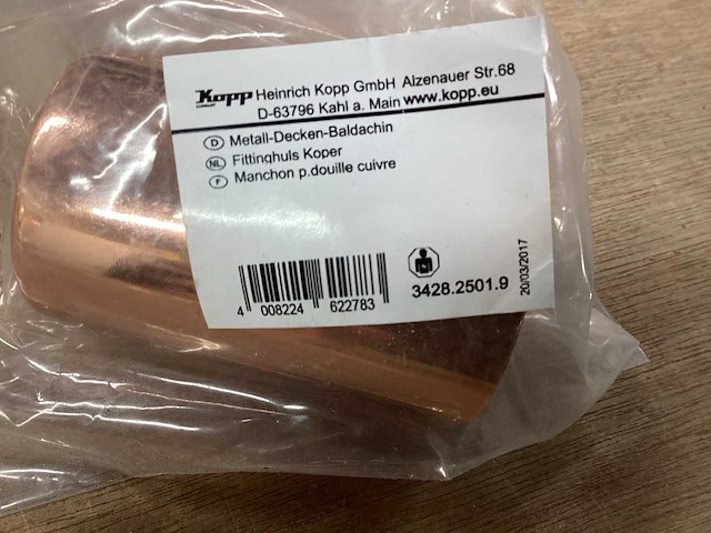 Kopp mix kavel fittinghuis rvs en koper (28x) - afbeelding 3 van  4