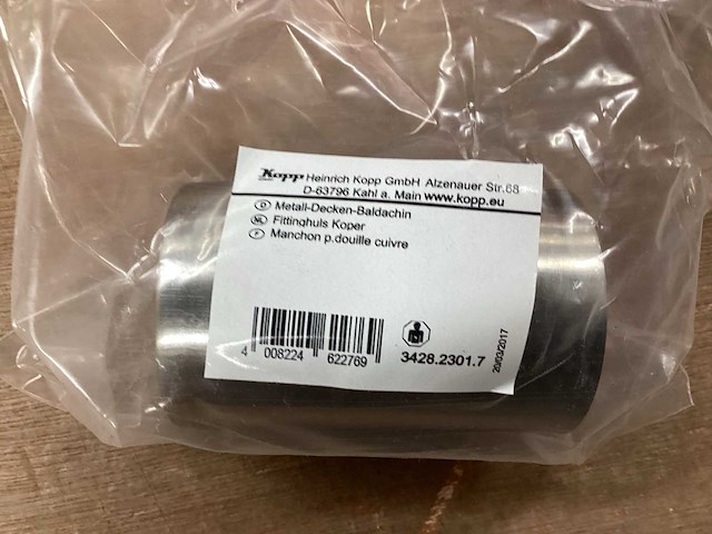 Kopp mix kavel fittinghuis rvs en koper (28x) - afbeelding 4 van  4