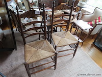 Koppel antieke stoelen - afbeelding 1 van  3
