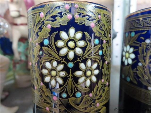 Koppel bfk art-nouveau vaasjes - afbeelding 3 van  6