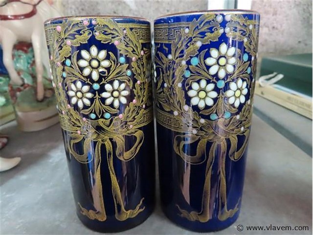 Koppel bfk art-nouveau vaasjes - afbeelding 6 van  6
