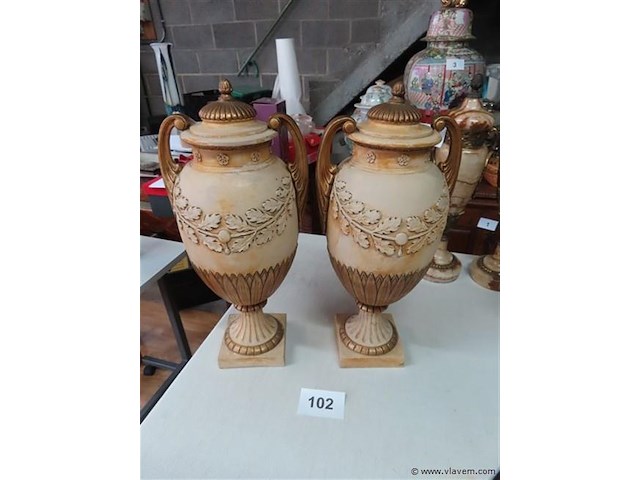 Koppel cassouletten terracotta - afbeelding 1 van  6