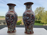 Koppel chinees porselein h45cm - afbeelding 3 van  5
