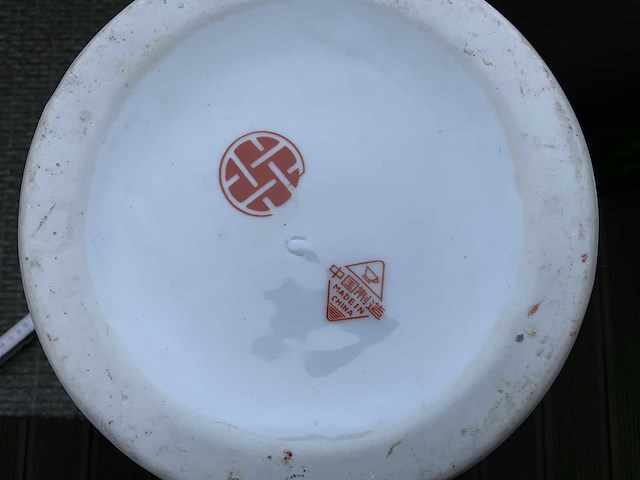 Koppel chinees porselein h45cm - afbeelding 5 van  5