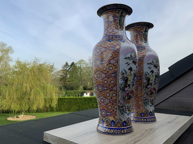 Koppel chinees porselein h60cm - afbeelding 3 van  4