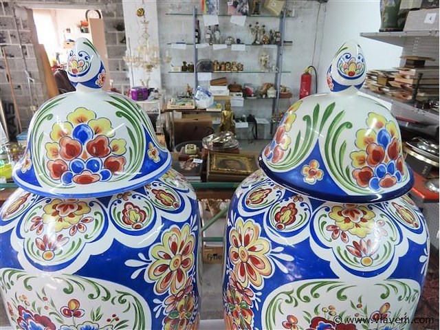 Koppel dekselvazen h 73cm - afbeelding 2 van  4