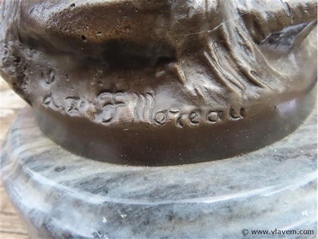 Koppel gespiegelde bronzen beelden - afbeelding 12 van  12