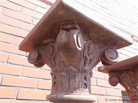 Koppel houten pilaren - afbeelding 2 van  8