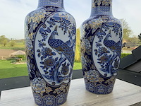 Koppel kaiser porselein met echt kobalt h67cm - afbeelding 2 van  5