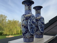 Koppel kaiser porselein met echt kobalt h67cm - afbeelding 3 van  5