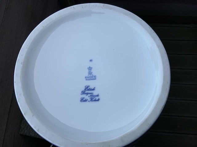 Koppel kaiser porselein met echt kobalt h67cm - afbeelding 5 van  5