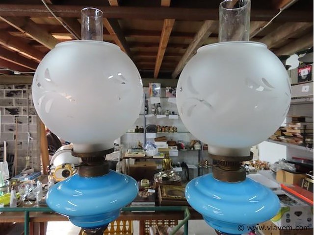 Koppel olielampen h 80cm - afbeelding 2 van  3