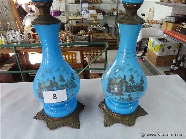 Koppel olielampen h 80cm - afbeelding 3 van  3