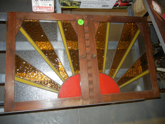 Koppel ramen in loodglas - afbeelding 1 van  1