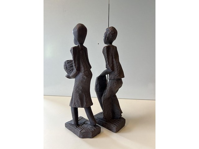 Koppeltje in mooie houtsnede - afbeelding 2 van  3