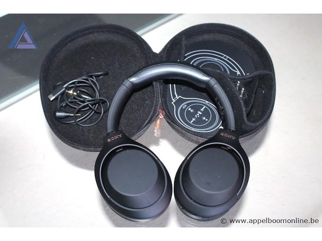 Koptelefoon, sony, wh-1000xm3, met hardcase en kabels, werking niet gekend - afbeelding 2 van  2