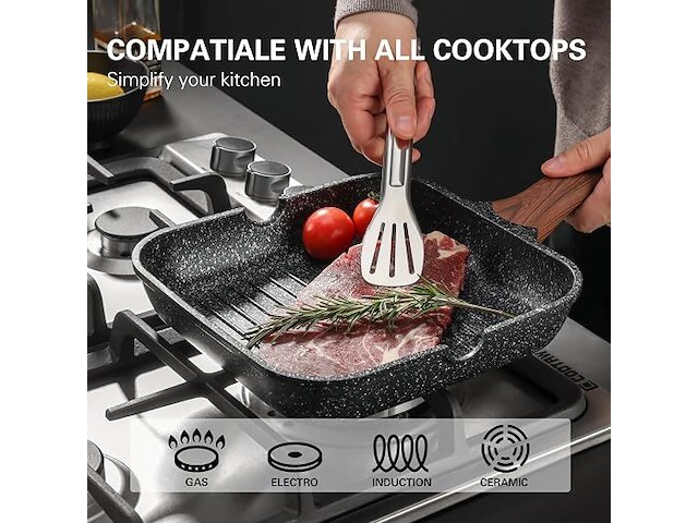 Kordisen antiaanbak grillpan - afbeelding 4 van  4