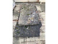 Korstplaat belgische blauwe steen (2x) - afbeelding 1 van  4