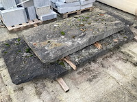 Korstplaat belgische blauwe steen (2x) - afbeelding 2 van  4