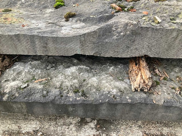 Korstplaat belgische blauwe steen (2x) - afbeelding 4 van  4