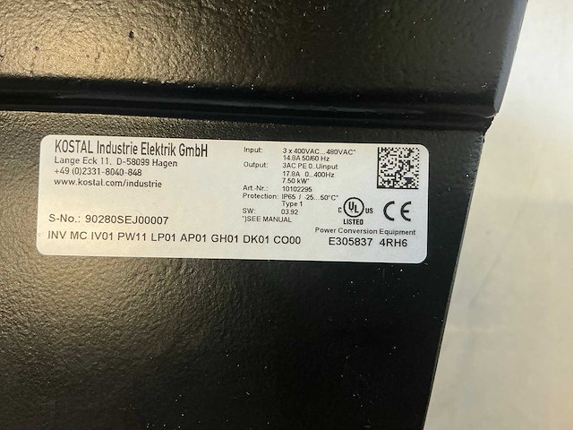 Kostal industrie elektrik inveor frequentieregelaar (2x) - afbeelding 3 van  8