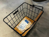 Kosz basil nordland mik, 40x32x30cm, czarn./braz, o szer.oczkach - afbeelding 1 van  1