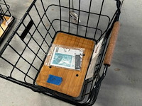 Kosz basil nordland mik, 40x32x30cm, czarn./braz, o szer.oczkach - afbeelding 1 van  1