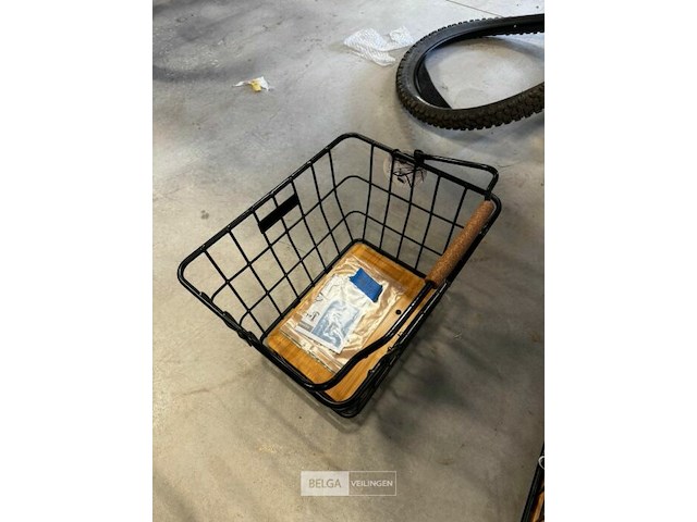 Kosz basil nordland mik, 40x32x30cm, czarn./braz, o szer.oczkach - afbeelding 1 van  1