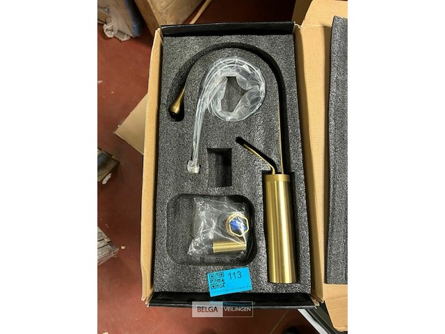 Kraan voor wastafel - kleur goud - afbeelding 2 van  3