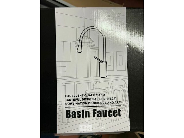 Kraan voor wastafel - kleur zwart - afbeelding 3 van  3