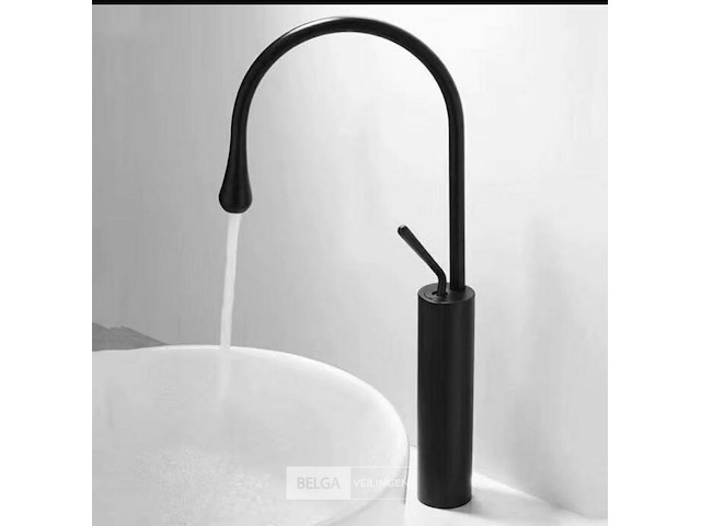 Kraan voor wastafel - kleur zwart - afbeelding 1 van  3