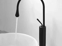 Kraan voor wastafel - kleur zwart - afbeelding 1 van  3