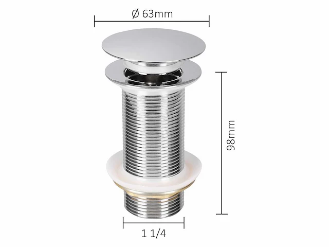 Kraanaccessoire - vonato - altura - 0 - pop up drain inbouw - afbeelding 2 van  4
