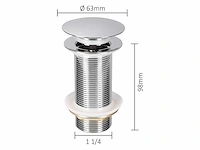 Kraanaccessoire - vonato - altura - 0 - pop up drain inbouw - afbeelding 2 van  4