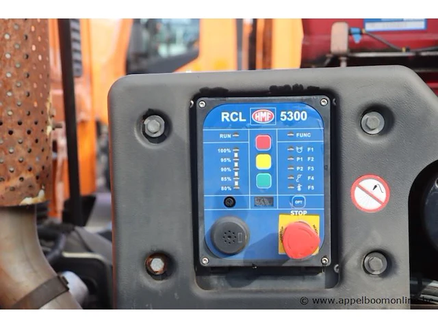 Kraanwagen iveco 190el, datum 1ste inschr 4/12/2014, chassis nr zcfa61vj202629525, diesel, euro vi, ttm 19000kg, vv kraan hmf rcl 5300 en graafbak, km-stand laatste keuring 95562, schade rondom - afbeelding 2 van  25