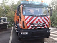 Kraanwagen iveco 190el, datum 1ste inschr 4/12/2014, chassis nr zcfa61vj202629525, diesel, euro vi, ttm 19000kg, vv kraan hmf rcl 5300 en graafbak, km-stand laatste keuring 95562, schade rondom