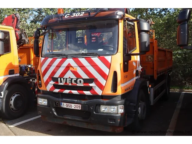 Kraanwagen iveco ml190el, datum 1ste inschr 23/08/2011, chassis nr zcfa1vj0402581185, diesel, euro 5, km-stand laatste keuring 42480, vv kraan hmf rcl 5301 - afbeelding 1 van  15