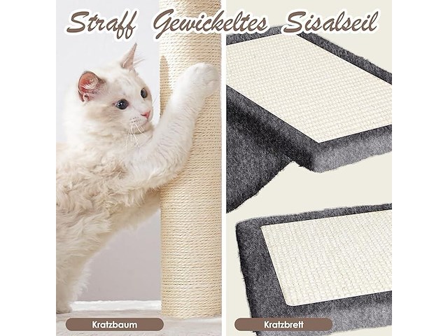 Krabpaal + wand klimelementen katten - afbeelding 4 van  5