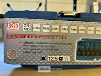 Kracht dopsleutelbitset 12,5 mm (1/2") 9-dlg. - afbeelding 2 van  3