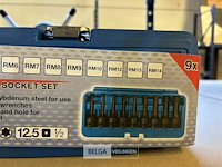 Kracht dopsleutelbitset 12,5 mm (1/2") 9-dlg. - afbeelding 3 van  3