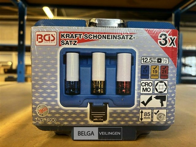 Kracht wielmoerdopsleutelset 3-dlg. - afbeelding 1 van  2