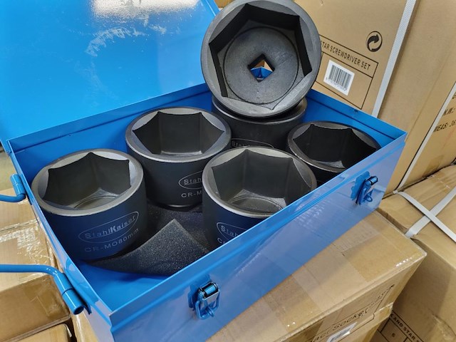 Krachtdoppenset 1" 6 dlg - afbeelding 1 van  3