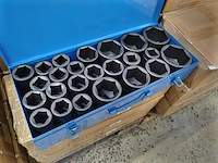 Krachtdoppenset 25 delig 1"